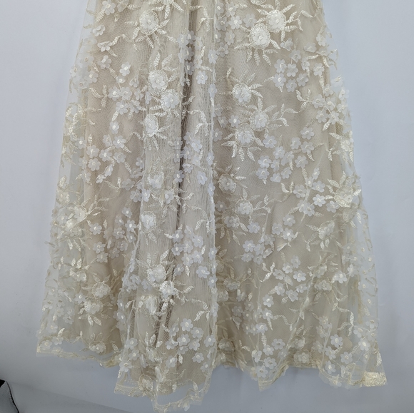 NWT LULU'S Flourishing Embroidered Lace Fit & Flare Midi Dress - Picture 4 of 10